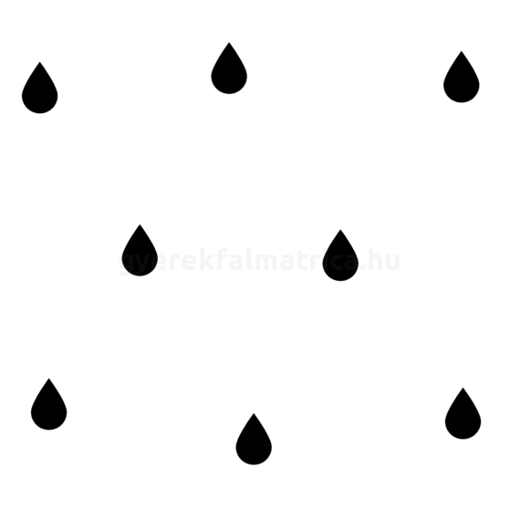 fekete esőcsepp falmatrica